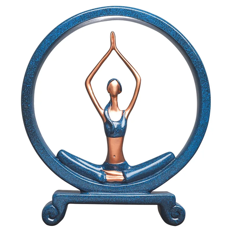 Аксессуары для украшения дома Современное украшение Yoga Декор из смолы фигурка в