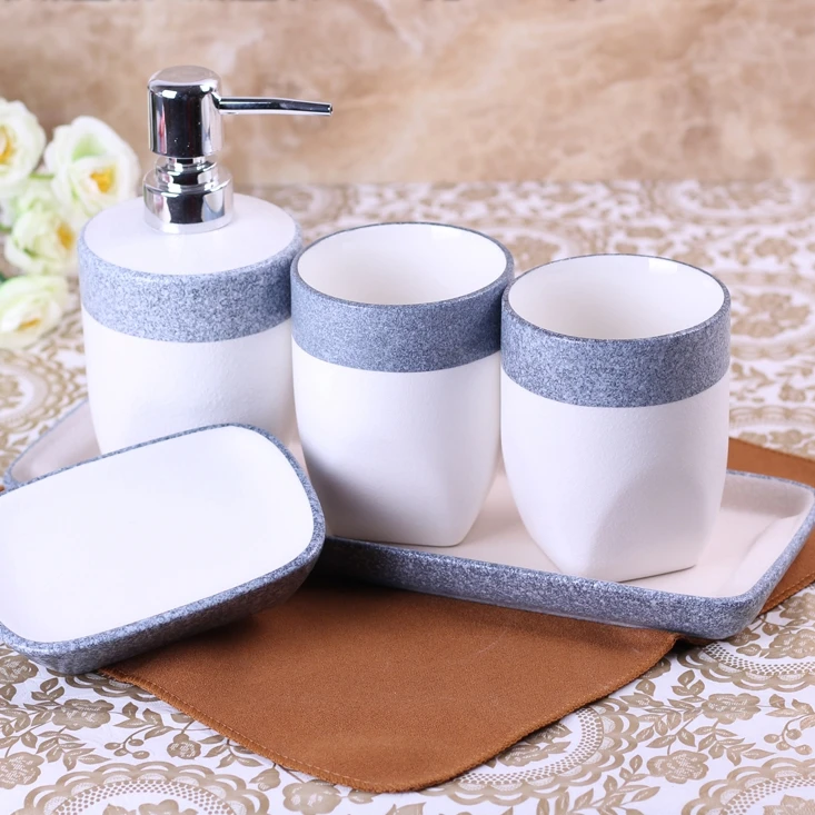 Модные 4 или 5 штук приспособления для ванной набор свадебные подарки: чашка