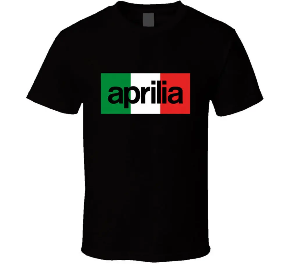 Aprilia итальянский флаг Мужская черная футболка футболки одежда крутая xxxtentacion