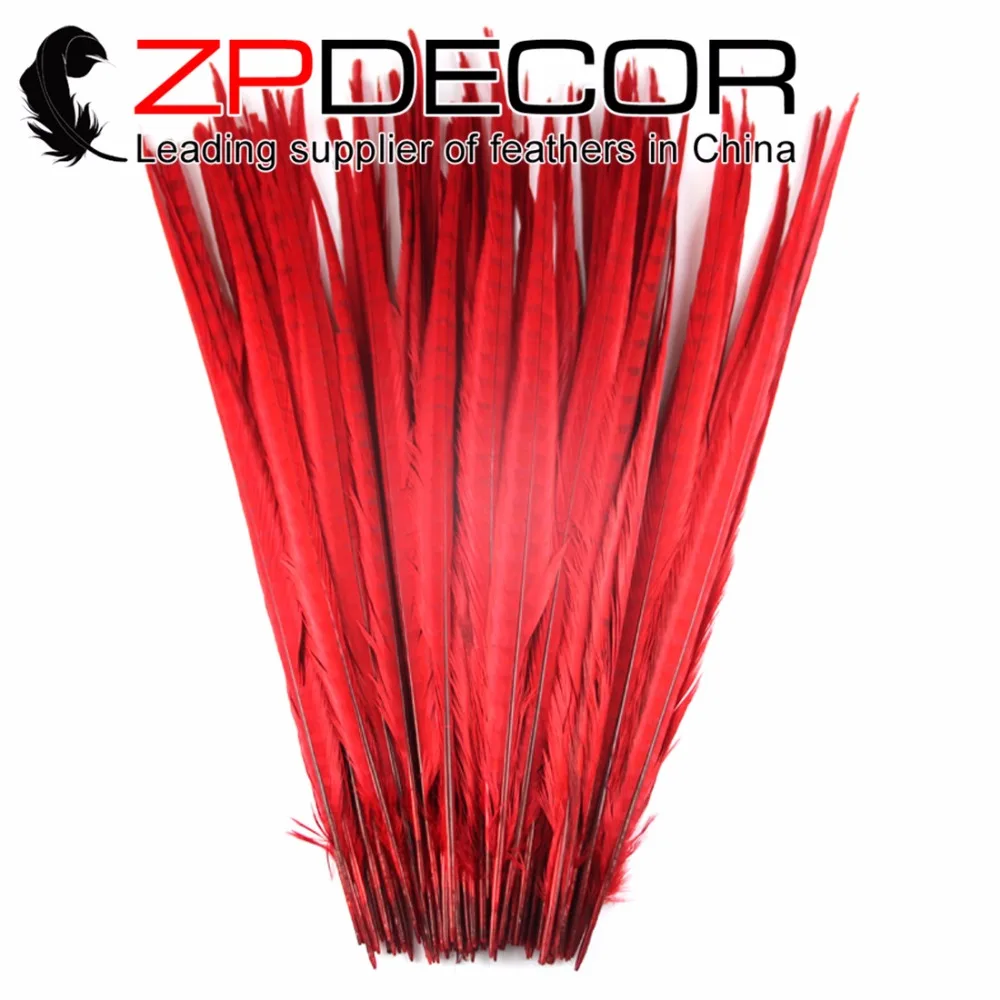 ZPDECOR 50 штук 55 см (20 22 дюйма) разноцветные окрашенные перья из хвоста фазана