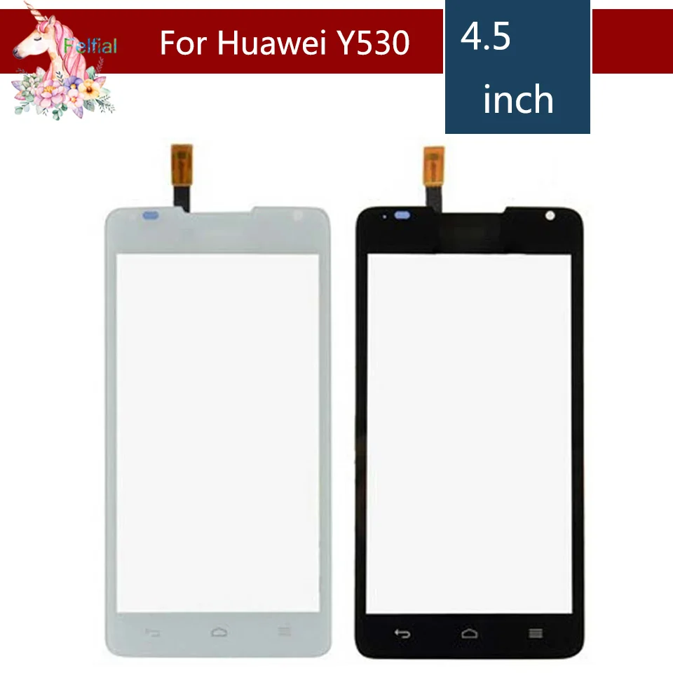 4 5 &quotдля Huawei Ascend Y530 ЖК сенсорный экран дигитайзер Датчик внешнее стекло сменная