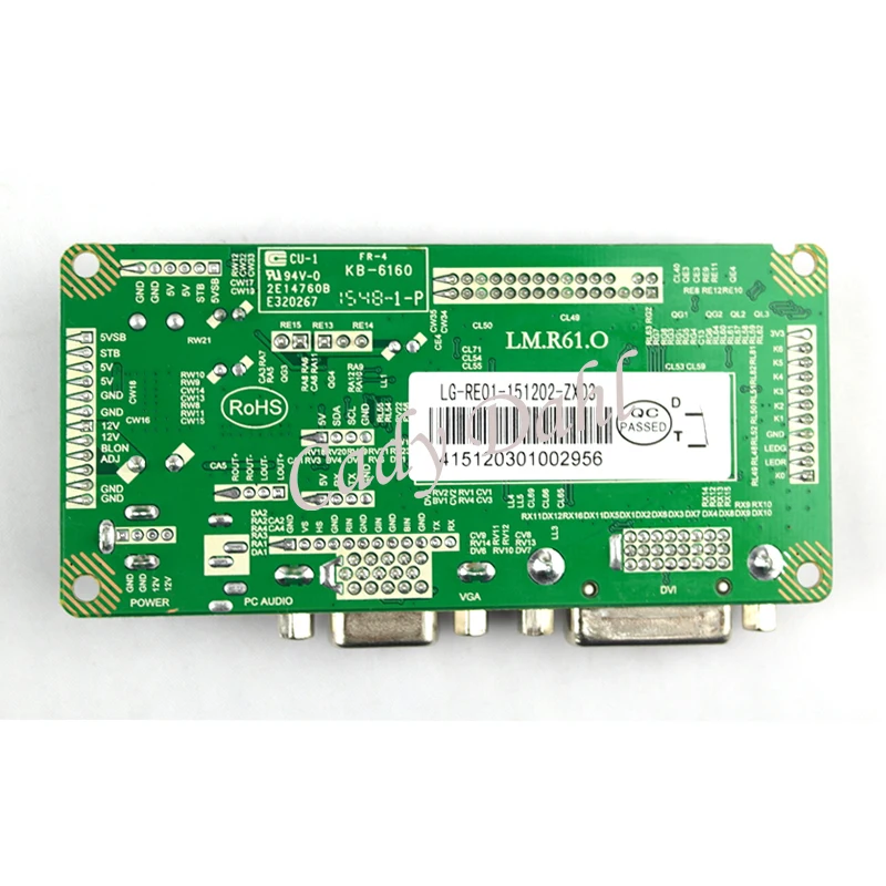 Новый VGA DVI LVDS 30 Шпильки Мониторы драйвера платы контроллера модуля DIY Kit для Raspberry