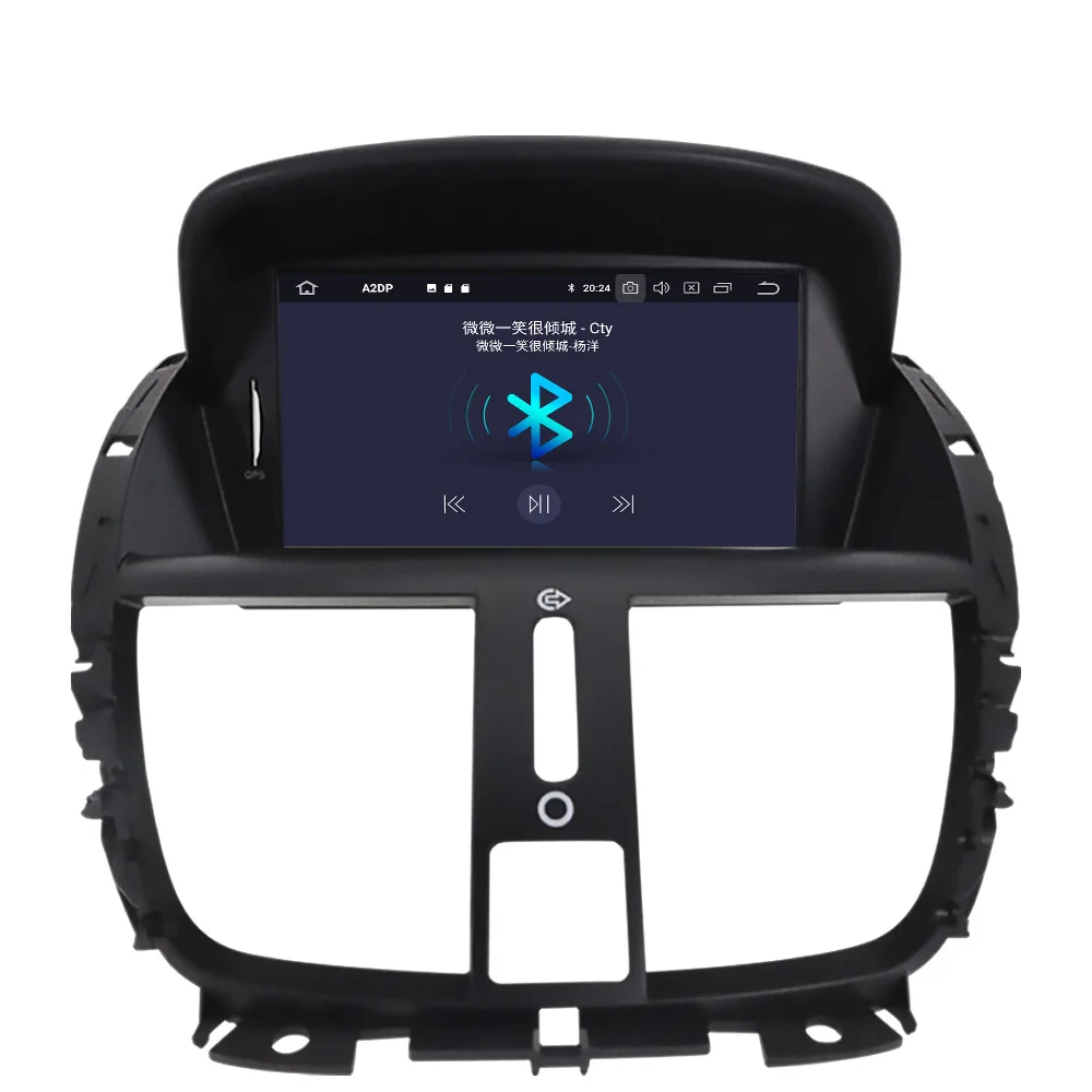 Автомобильный мультимедийный плеер Aotsr Android 10 0 с GPS навигацией для Peugeot 207 2008 2014