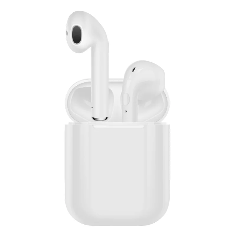 White Мини стерео Bluetooth гарнитура tws наушники TWS всплывающий анимационный 4 часа воспроизведения за зарядку для iPhone Android Windows - Цвет: White
