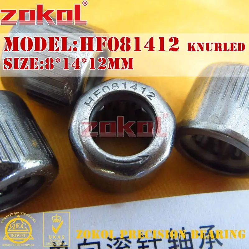 HF081412.Knurled Подшипник zokol HF081412 EWC0812 наружное кольцо восьмиугольник односторонний игольчатый роликовый подшипник 8*14*12 мм рифленый Шестигранник - Цвет: HF081412.Knurled