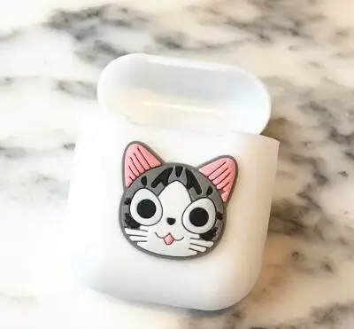 1 100 шт./лот мультяшный Мягкий силиконовый чехол для Apple Airpods противоударный чехол для Apple гарнитура для Airpods чехол s - Цвет: 1