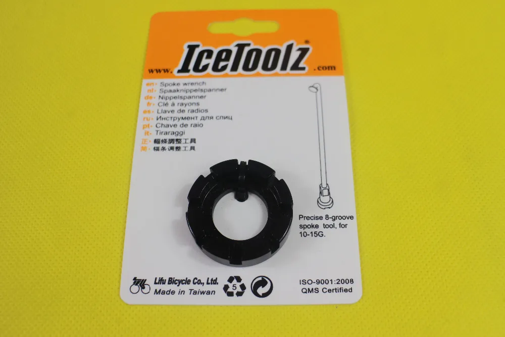 Точный 8 канальный спицевой инструмент для велосипедных спицевых ключей 10 15G 12F8 Cr