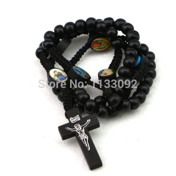 12 шт./лот 3 цвета Иисус I.N.R.I. Рождественское ожерелье с крестом распятием из