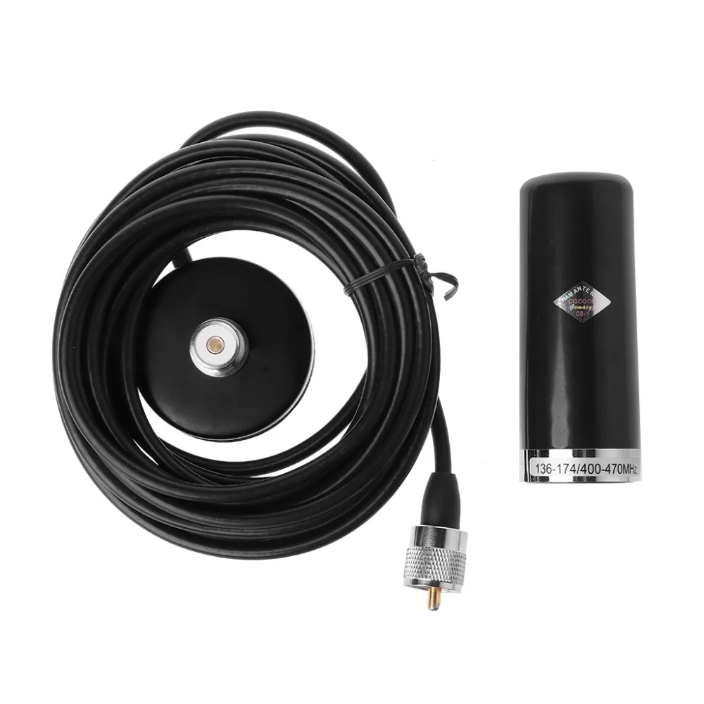 HH-N2RS двухдиапазонная антенна PL-259 UHF/VHF набор с магнитным креплением база 5 м кабель для автомобиля Мобильная радиостанция для транспортных средств аксессуары