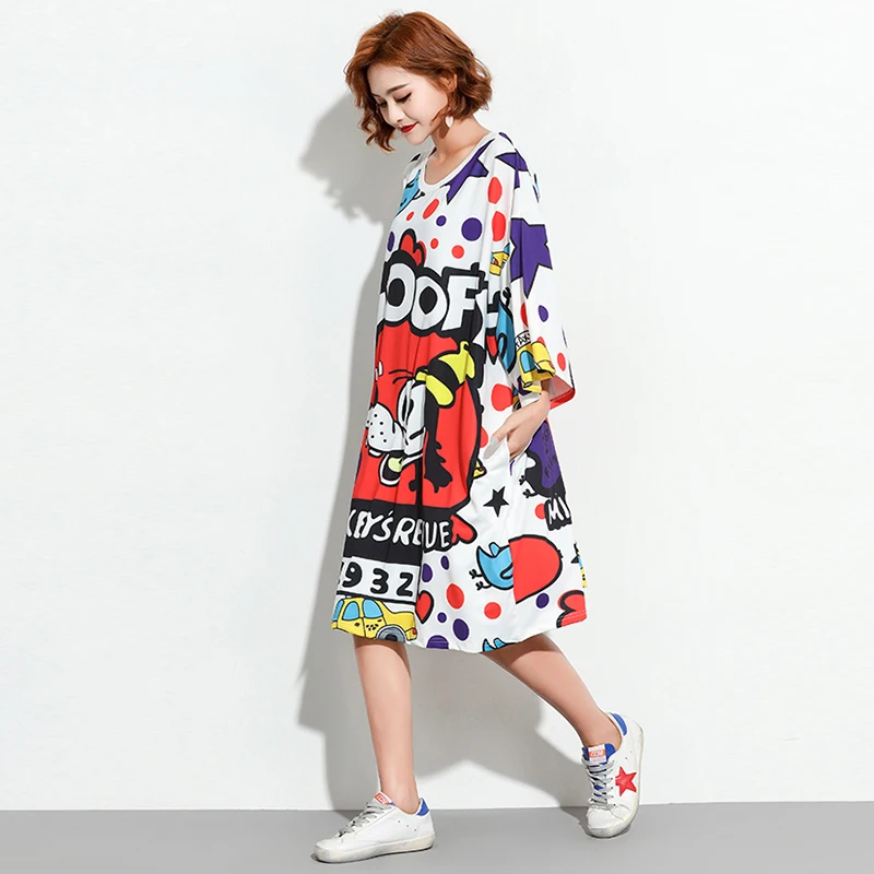 2018 Новая Летняя женская одежда футболка с длинным рукавом Микки Маусом