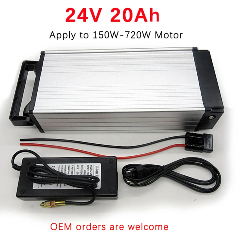 24V 20Ah 500W комплект литий-ионных батарей для электрического скутера Ebike Серебряная