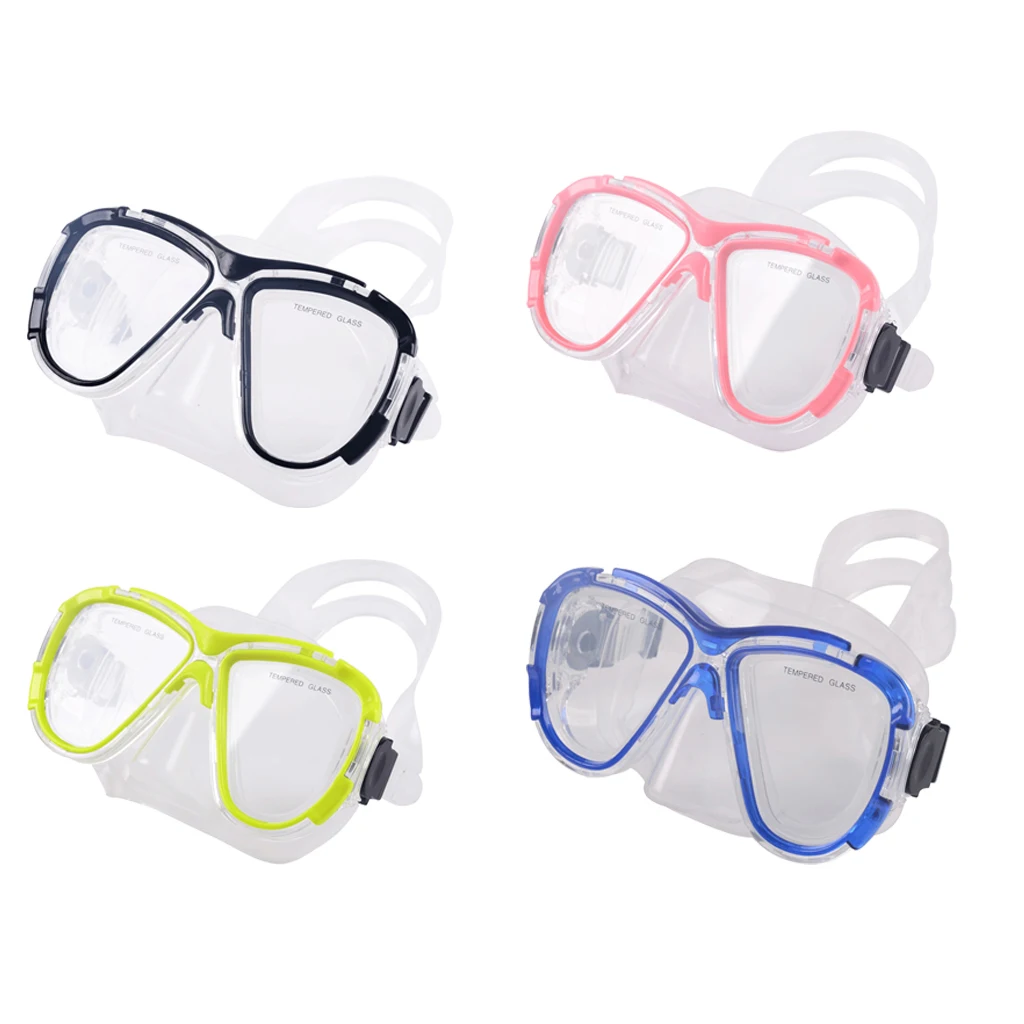 Подводная мягкая закаленная стеклянная противотуманная маска для подводного