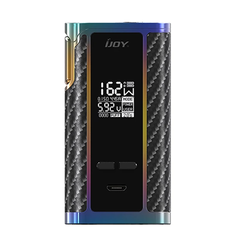 Ijoy капитан 1865 мод испаритель 162 Вт электронная сигарета капитан 1865 TC коробка мод поддержка RTA RBA RDA RDTA 510 резьба