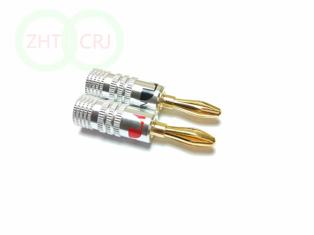 2 шт. аудиоразъем Nakamichi 24K Gold динамик 4 мм|Соединители| |