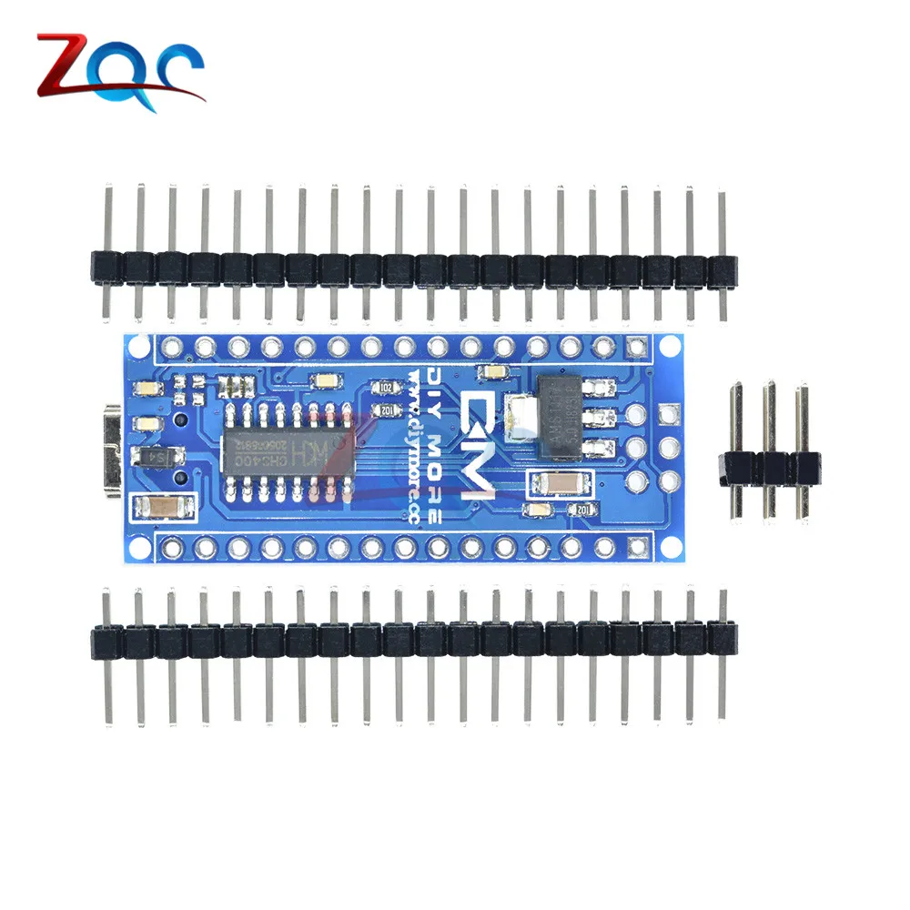 Плата контроллера Mini USB CH340 Nano 3 0 ATmega328P плата совместимая с Arduino USB-драйвер V3.0