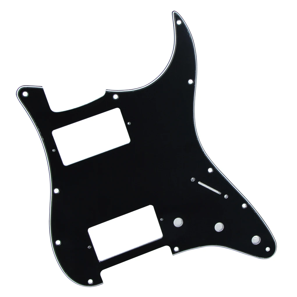 FLEOR 2шт 3Ply белый + черный ST Гитара Pickguard HH для 11 отверстий FD гитара | Спорт и