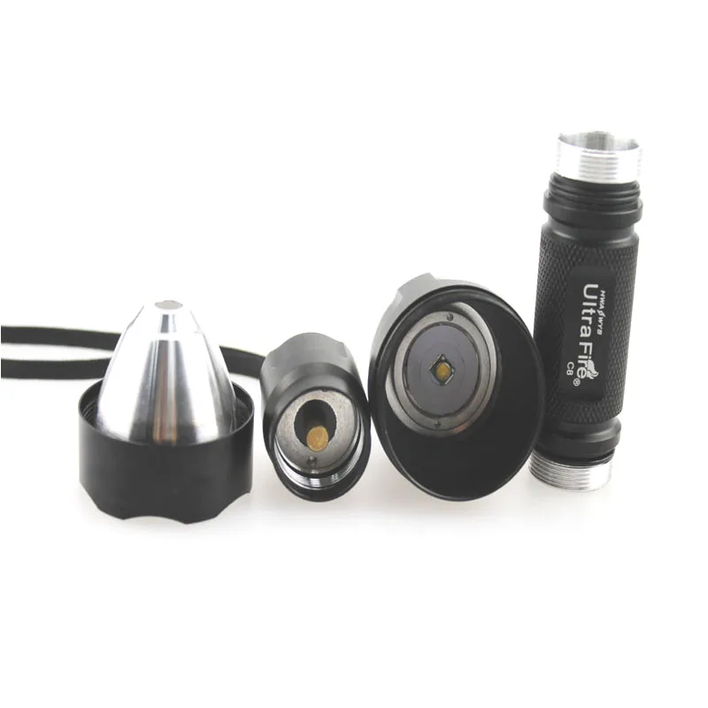 U-F C8 1xcree XM-L 3000 K-3500 K теплый белый 1300lm SMO/OP светодиодный фонарик(1x18650