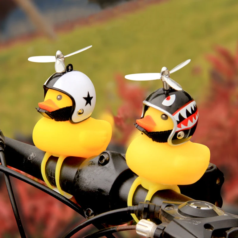 Новый велосипедный Колокольчик желтый утиный свет для велосипедного шлема