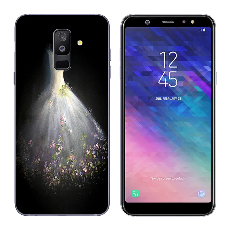 6 0 &quotчехол для Samsung Galaxy A6 + (2018) A6Plus J8 J805F ультратонкий прозрачный гелевый Чехол 2018