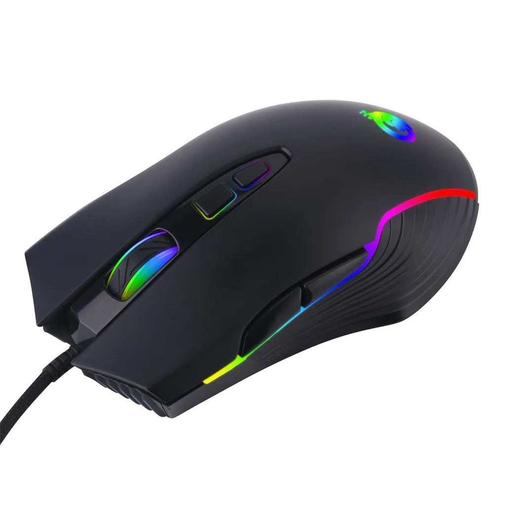 G4 USB Проводная RGB подсветка Marquee Макросъемка мышь для ноутбука игры Проводная игровая мышь для ПК ноутбуков 524