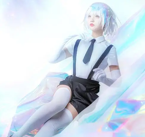 Косплей японское аниме Houseki no Kuni/Land van de блестящая летняя одежда для всех