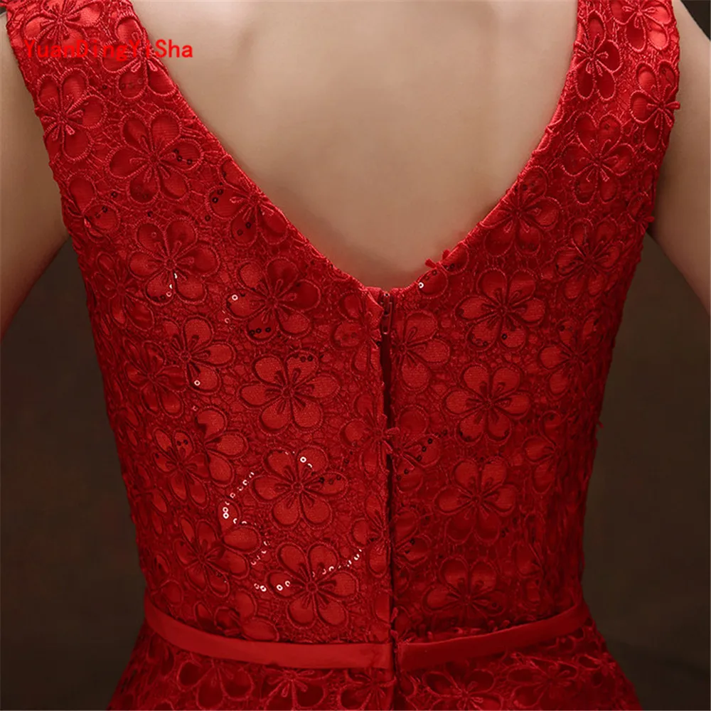 Real Photos Lace A-Line Evening Dress robe de soiree 2017 New V-Neck Sashes Appliques Elegant Formal Party Prom Dresses | Свадьбы и