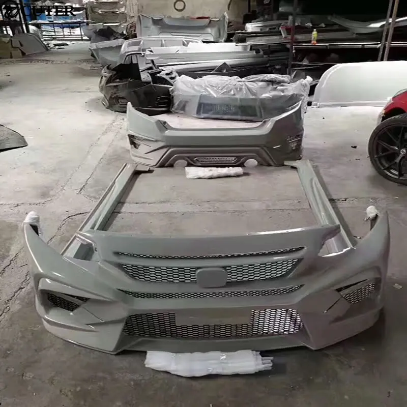 Высококачественный комплект для кузова автомобиля ABS с подъемом спереди для заднего бампера боковые юбки для Honda Civic 10TH 16-17