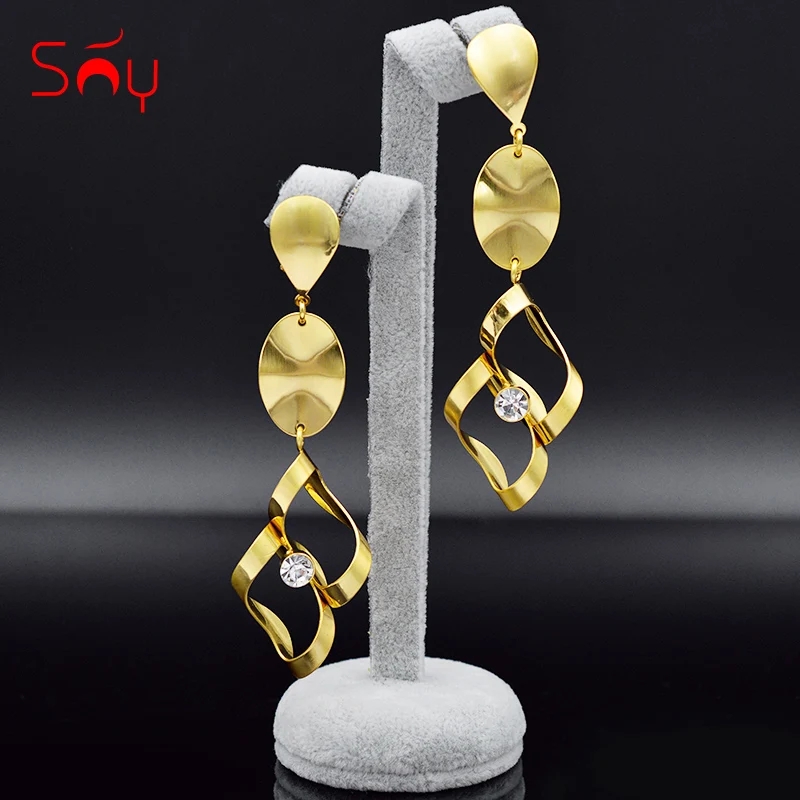 Ювелирные изделия Sunny висячие серьги для женщин высококачественные с фианитом