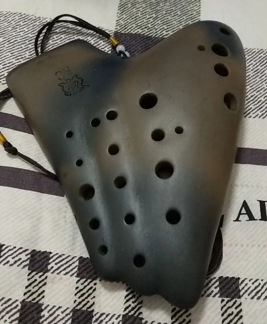 Alto C ocarina AC цветная флейта Три трубки инфильтрация углерод горение