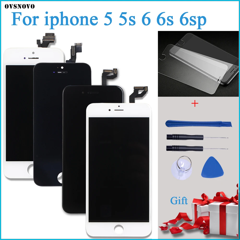 ЖК дисплей для iPhone 5 черный белый 6s 6sp с 3D сенсорным экраном Force дигитайзер в сборе