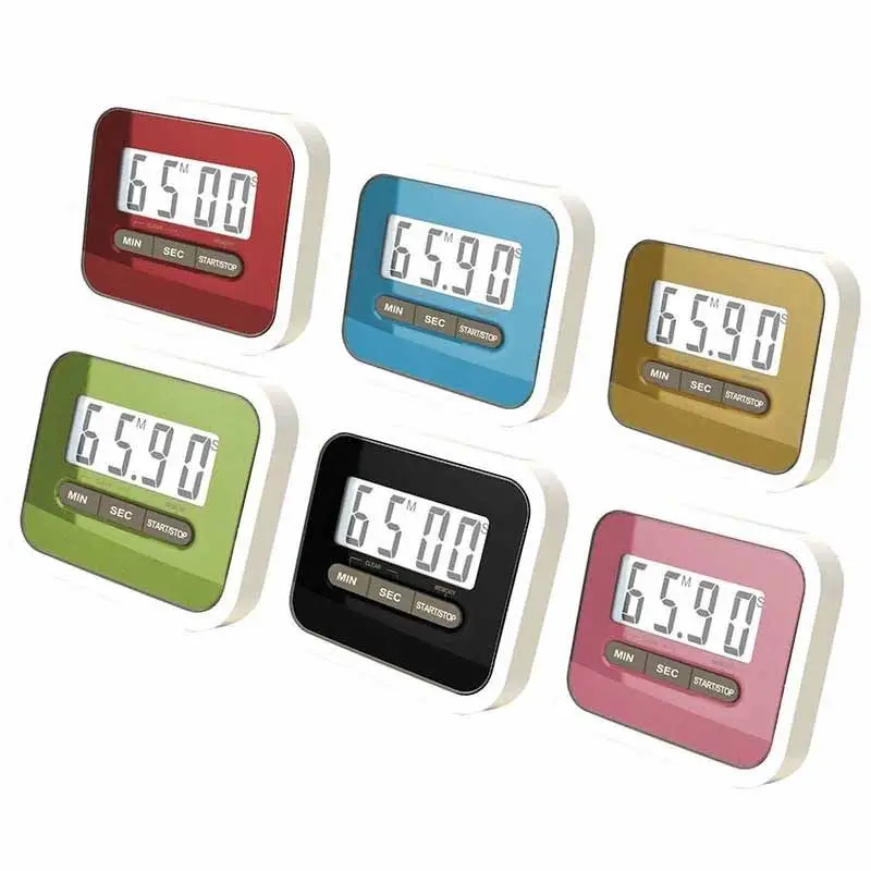 

5Colors Leading Life Practical Use Digital Large LCD Display Home Kitchen Timer Electronic Kitchen Cooking Timer Stopwatch