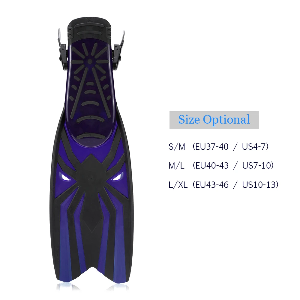 Регулируемые плавательные ласты для взрослых профессиональные силиконовые