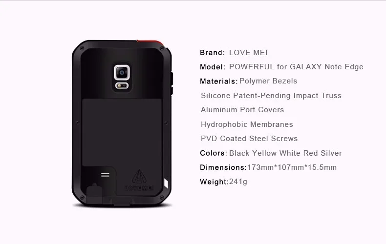 A8 LOVE MEI Life Водонепроницаемый металлический чехол для телефона для SAMSUNG Galaxy S6 S7 Edge Plus Примечание 7 3 5 4 край A3 A5 A7 A9 АЛЬФА