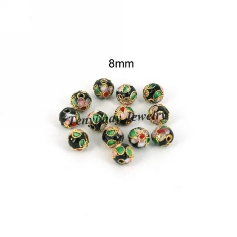 8 мм китайская перегородчатая эмаль бисер смешанный цвет модный аксессуар DIY 100