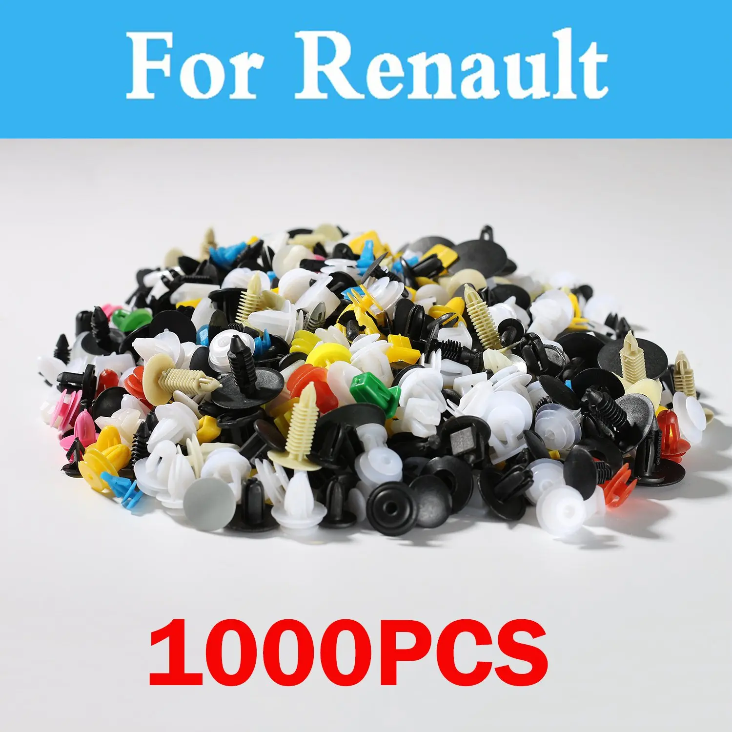 1000 шт. разнообразные клипсы для автомобиля заклепки дверная панель Push Renault Twizy Vel
