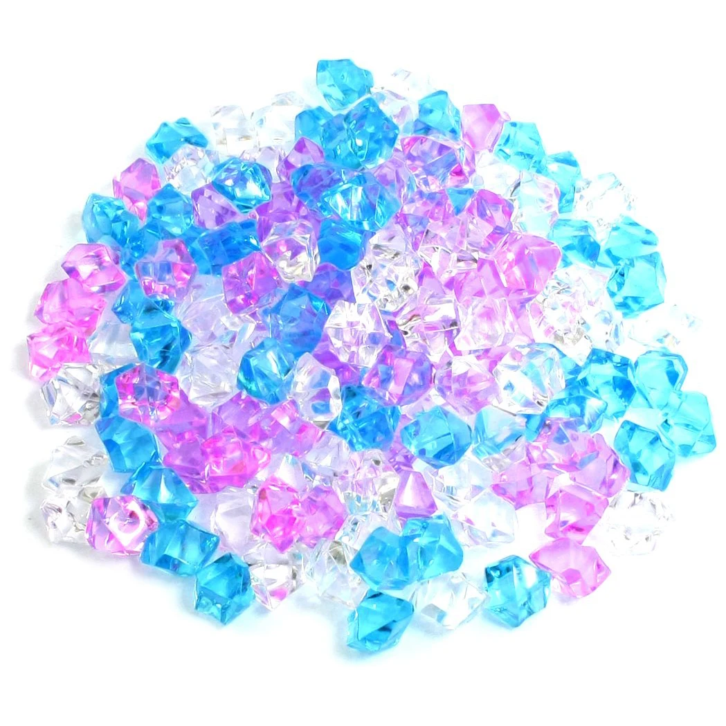 Пластиковый камень для украшения аквариума 150 штук синий/розовый/белый|aquarium