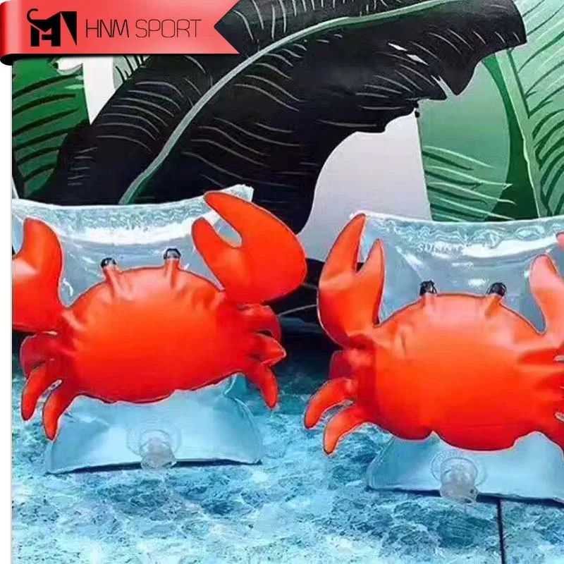 1 пара надувных нарукавников для плавания ПВХ краб фламинго|inflatable arm|inflatable arm bandsswim