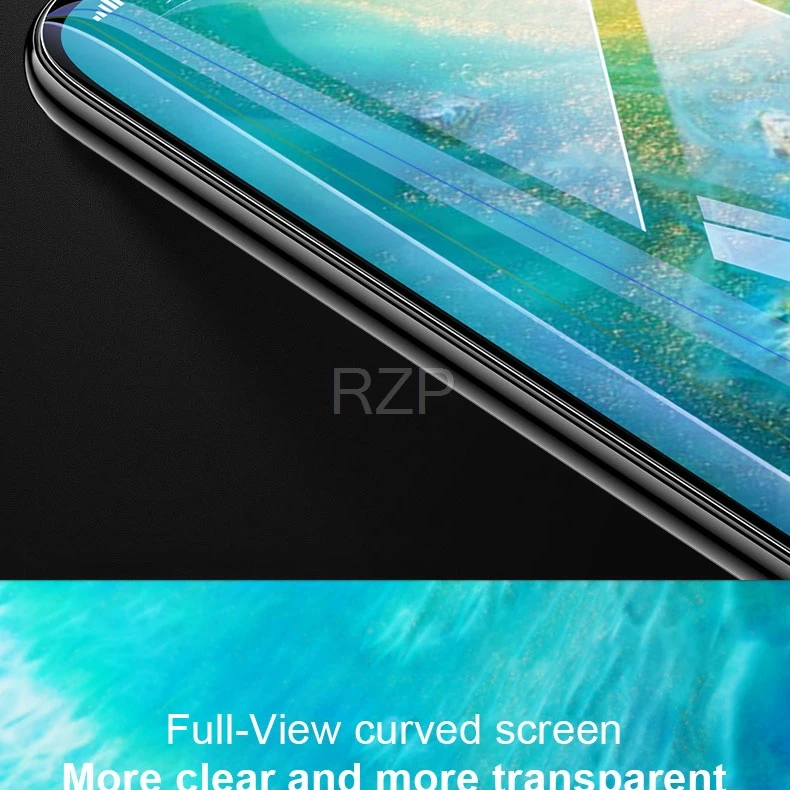 RZP 9D изогнутая Защитная пленка для экрана с полным покрытием для Huawei Mate 10 20 X lite профессиональная защитная пленка 3D мягкая животная пленка(не закаленное стекло