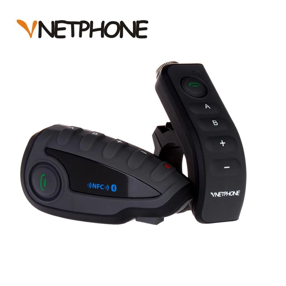 VNETPHONE 1200M Motorcycle Motorbike BT Bluetooth Helmet Intercom Interphone Headset With Remote Control FM 5 Riders | Автомобили и