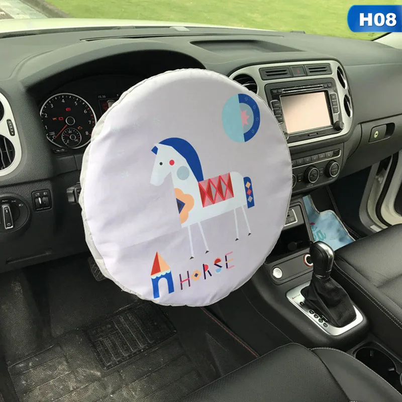 8 Против пригорания защита автомобиля солнцезащитный крем Авто Руль крышка защита от солнца тенты тепла 38 см Диаметр - Название цвета: 8