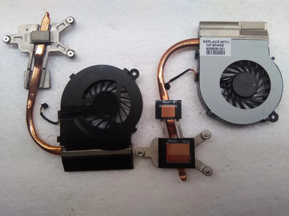 90% новый рабочий хороший охладитель для HP CQ42 CQ62 G42 G62 Heatsink с вентилятором для AMD UMA модель 606609-001 607084-001.