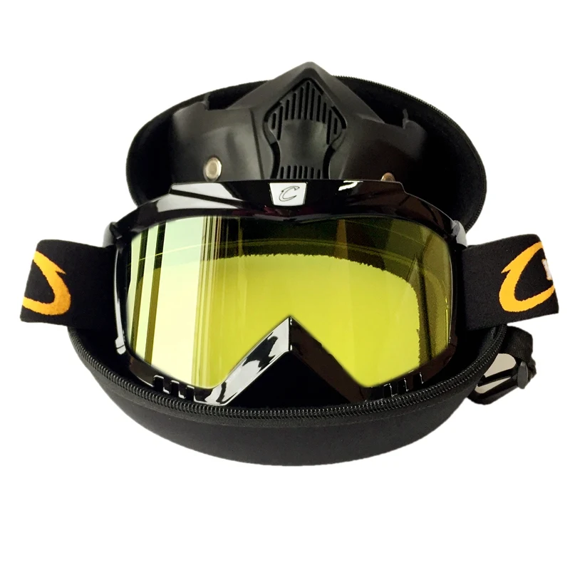 Ретро мотоциклетные шлемы с открытым лицом маска очки винтажные маски защитные