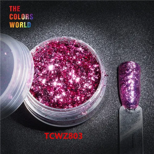 TCWZ803 20g TCT-039, цветные чешуйки, металлический блеск, волшебный зеркальный эффект, блестки для ногтей, Гель-лак для ногтей, украшения для ногтей, украшение для тела - Цвет: TCWZ803 20g