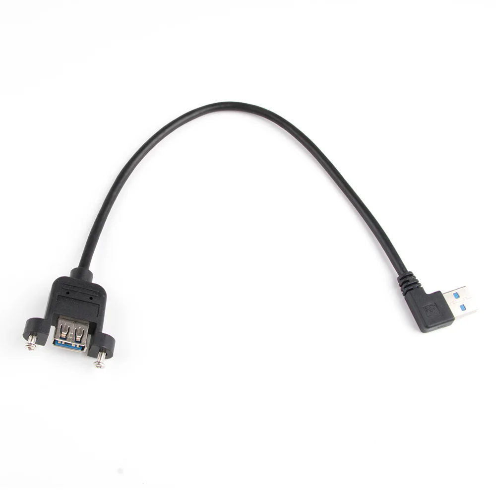 Кабель USB 3 0 USB3.0 A штекер к гнезду крепление на панель с винтами мужчине правый