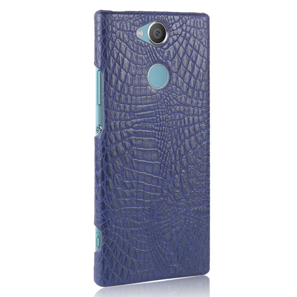 Case For Sony Xperia XA2 Plus Dual A9AC H4493 6 Inch Phone Soft Leather Cover XA 2 H 4493 Alligator Coque |