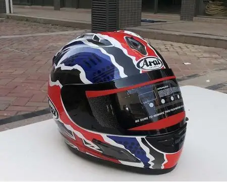 Бесплатная доставка мотоциклетный шлем для ARAI Полнолицевой синий Capacete четыре