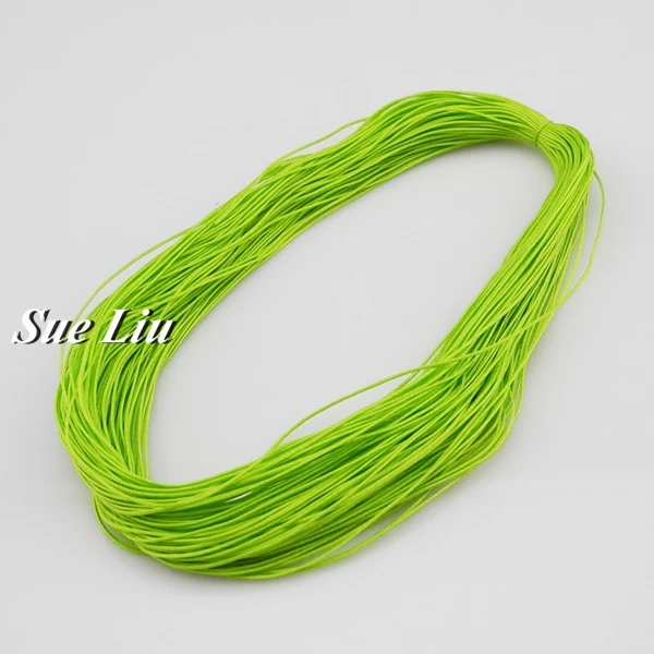 Apple Green 0,5 мм нейлоновый шнур нить китайский узел макраме шнур браслет плетеный шнур DIY кисточки вышивка бисером нить-30 м - Цвет: Apple Green