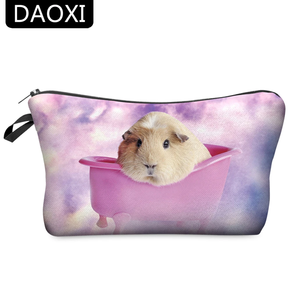 DAOXI, женская косметичка, 3D принт с животными, портативный большой косметический Органайзер, профессиональный для путешествий, несессер
