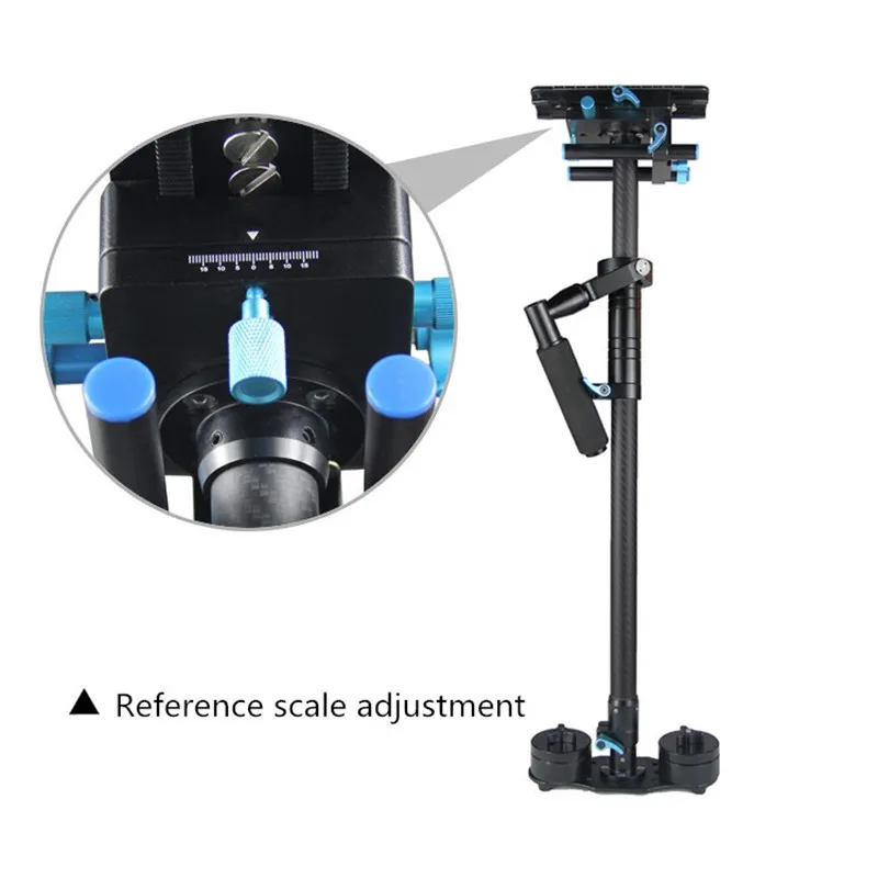 YELANGU High Quality Straight Rod Carbon Fiber 70-120cm Adjustable Handheld Stabilizer Steadicam for DSLR Camera Camcorder | Электроника
