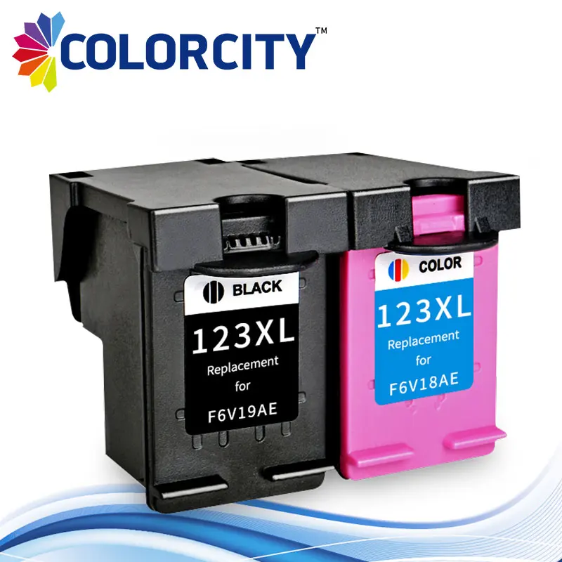1 set Colorcity Заправляемый картридж 123XL 123 XL для hp Deskjet 1110 2130 2132 2133 2134 3630 3632 3638 4513 4520 принтеры - Цвет: 1 set